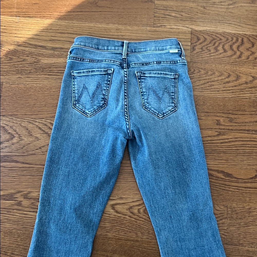 MOTHER Light Blue High-Rise Flare Jeans - Picture 12 of 13